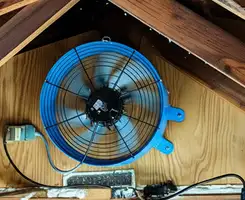 attic fan services with installed attic ventilation fan system in Baton Rouge, LA